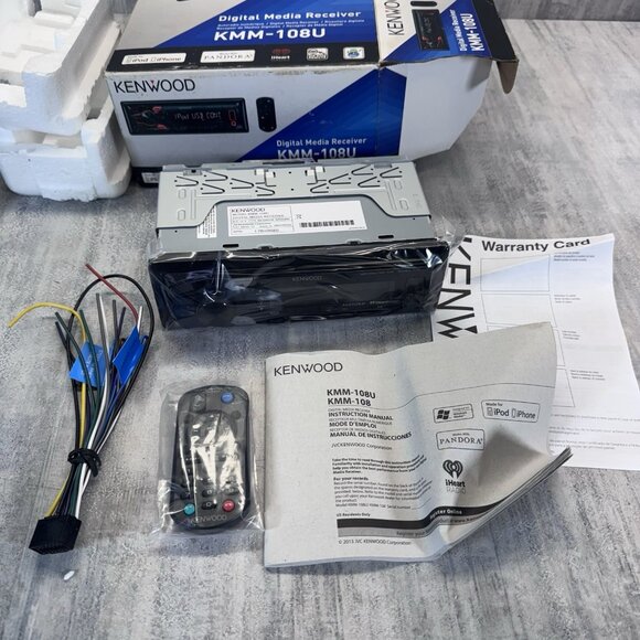 Kenwood KMM-108U AM/FM Pandora iHeart Radio Digital Media Reciever Head Unit Car - Picture 2 of 11